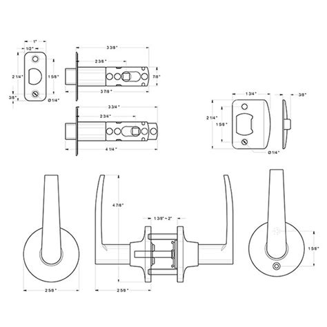 Doral Home Morant Door Hardware Collection Passage Door Lever In Oil