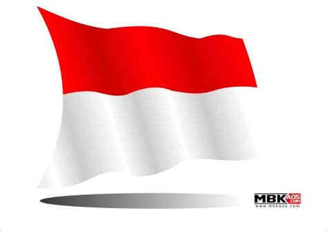 Bendera Merah Putih Bergelombang