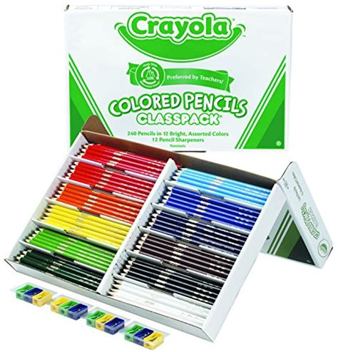 Crayola Colored Pencil Bulk Count Classpack Assorted