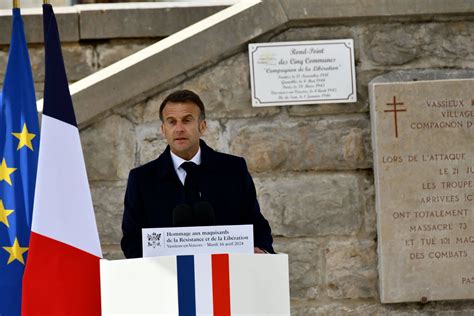 80 ans de la Libération Dans le Vercors Macron rappelle que des