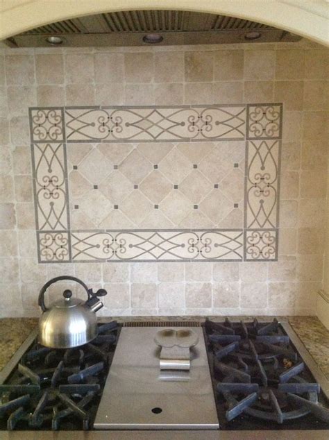 Travertine Stone Backsplash - Kitchen: Cool Travertine Backsplash Design For Great ... - We ...