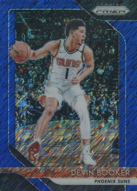 Devin Booker 2018 Prizm FOTL Blue Shimmer 11 Price Guide Sports Card