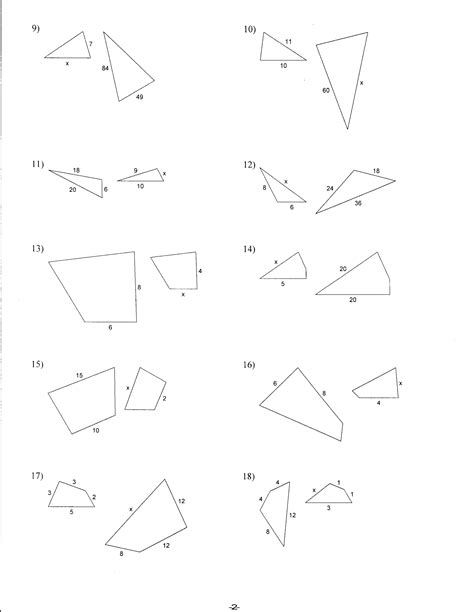 Area And Perimeter Of Similar Figures Worksheets