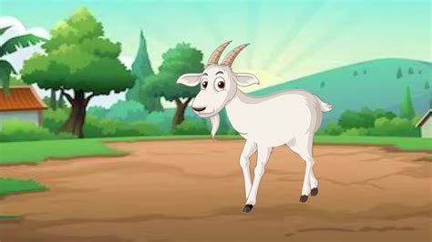 Goat Running With Village Background Goat Running D Animation D