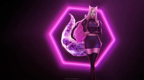 Kda All Out Ahri League Of Legends Live Wallpaper Moewalls