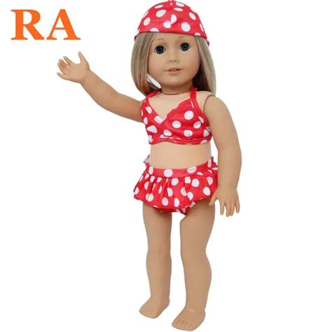 Fashion Multicolor Swimsuit Summer Wear Swimming Suit Bikini With Cap Accessories Clothes For