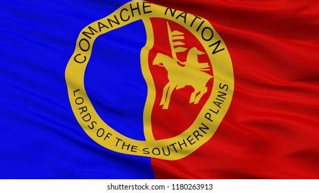 Comanche Nation Indian Flag Closeup View Stock Illustration 1180263913 ...