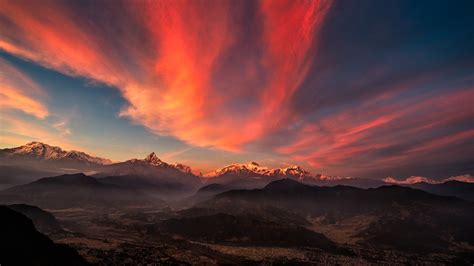 Sunrise Valley Tibet Mountains Wallpapers - 1920x1080 - 425674