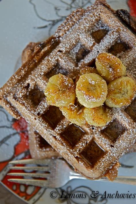 Chocolate Waffles with Caramelized Bananas | Lemons + Anchovies ...