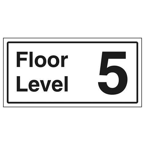 Floor Level 5 | Stairway Signs | Information Signs | Safety Signs 4 Less