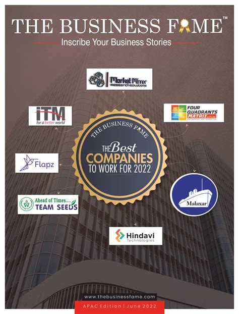 The Best Companies to Work for 2022 - The Business Fame