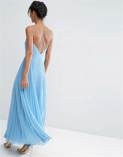 Image 2 Of Asos Woven Cami Maxi Dress With Pleated Skirt Cami Maxi Dress