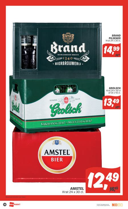 Grolsch Krat Bier Folder Aanbieding Bij Dekamarkt Details