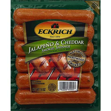 Eckrich Jalapeno Cheddar Smoked Sausage Oz Pack Tony S