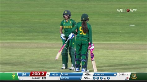 South Africa Women Innings Highlights Saw Vs Banw 3rd T20i Match