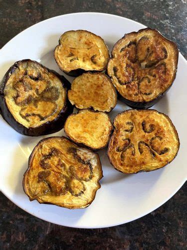 Spicy Garlic Oven Roasted Eggplant Slices Recipe Melanie Cooks