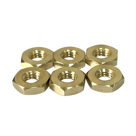 Unef Hexagon Hex Nuts Brass Jack Nut Thin