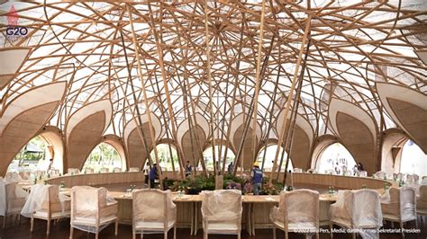 Bamboo Dome Tempat Santap Siang Para Pemimpin G20 Di Bali