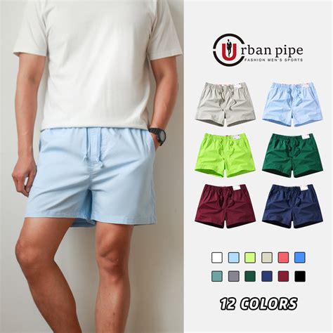 URBAN PIPE Board Chino Short For Men Knee Above Casual Drawstring Beach