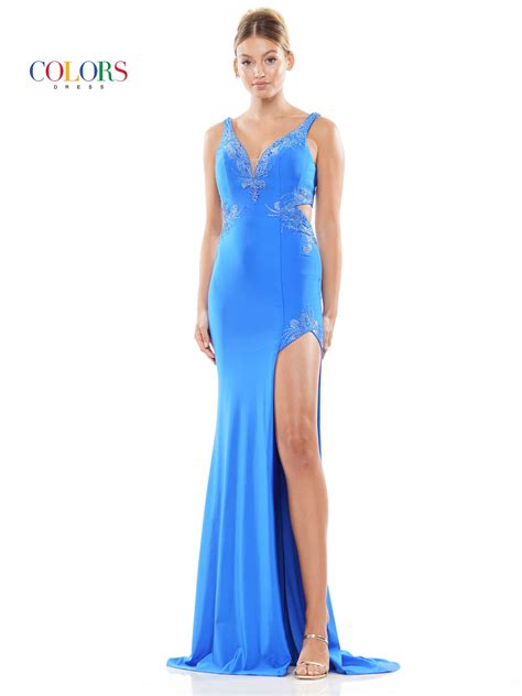 Royal Colors 3292 Long Sleeveless Fitted Satin Prom Dress For 39999 The Dress Outlet