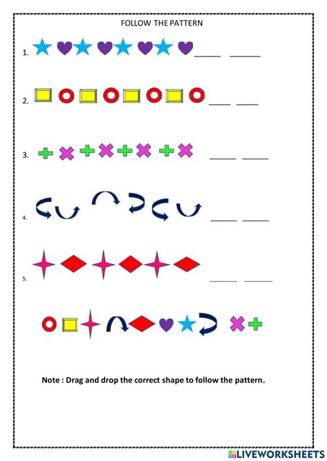 Free Pattern Worksheet For Grade 1 Download Free Pattern Worksheet For