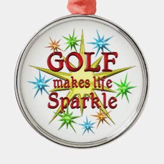 Golf Sparkles Christmas Tree Ornament