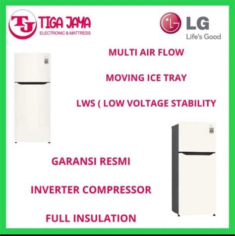 Jual Lg Kulkas Gnb Sqbn Kulkas Pintu Inverter Compressor Gn