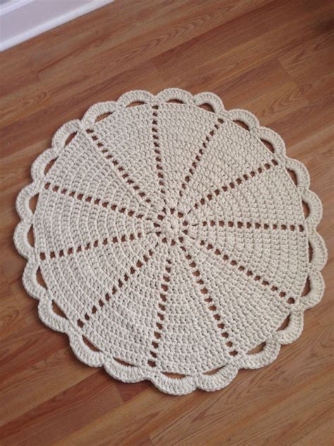 Crochet Doily Rug By Dwmakes On Etsy