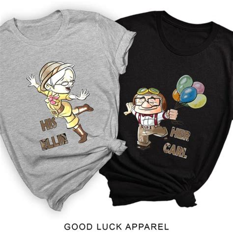 Carl And Ellie Shirts His Carl Her Ellie Shirts Up Couple Etsy