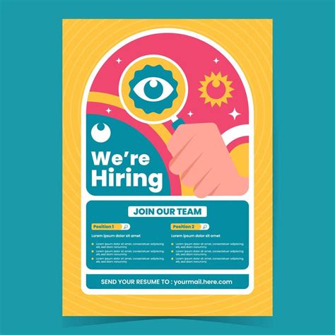 We are Hiring Poster Template 18741397 Vector Art at Vecteezy