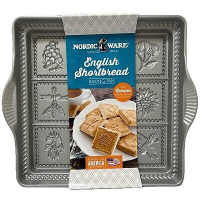 Nordic Ware Cast Aluminum English Shortbread Baking Pan Brand New