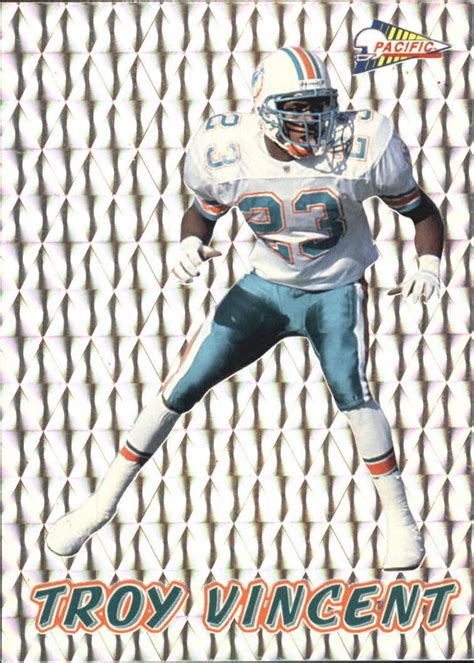 1993 Pacific Prisms Football Card 56 Troy Vincent 17000 EBay