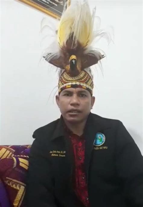 Ketua Umum Pemuda Adat Papua Jan Christian Arebo Kelompok Yang Ingin