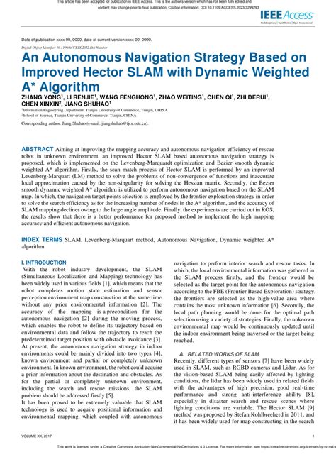 Pdf An Autonomous Navigation Strategy Based On Improved Hector Slam