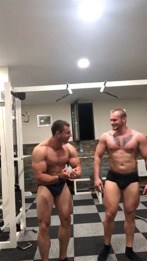 German Bodybuilders Show Off Muscles And Ass At The Gym ThisVid