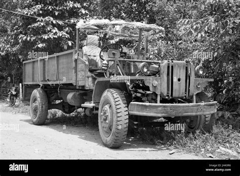 Vintage Truck Still In Widespread Use Today In Myanmar Modified From A