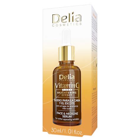 Sérum visage décolleté vitamine C effet éclaircissant Délia cosmetics