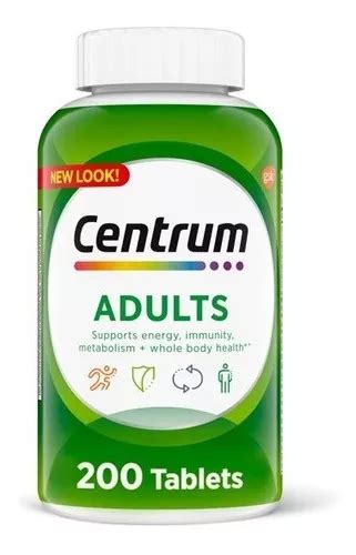 Centrum Adulto 200 Capsulas Multivitaminico De A A Zinco Mercadolivre