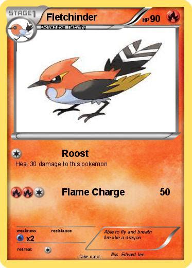 Pokémon Fletchinder 13 13 - Roost - My Pokemon Card