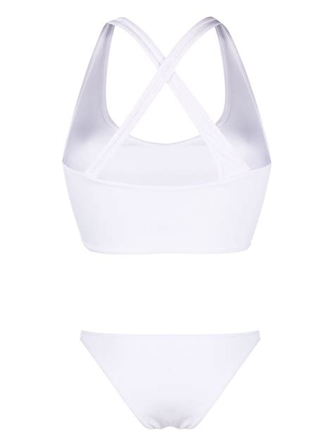 Logo Patch Ribbed Bikini The Attico Eraldo