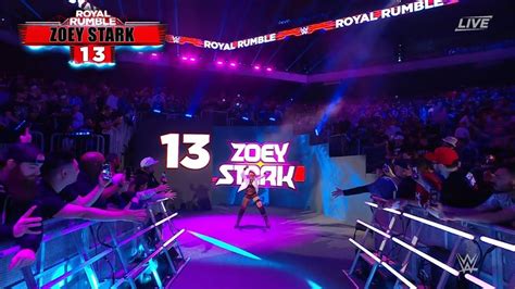 Wwe Royal Rumble 2023 Reactions Zoey Stark Enters Womens Rumble Match