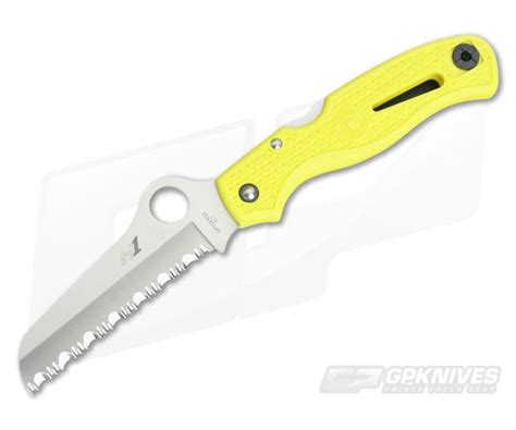 Spyderco Atlantic Salt Yellow Serrated