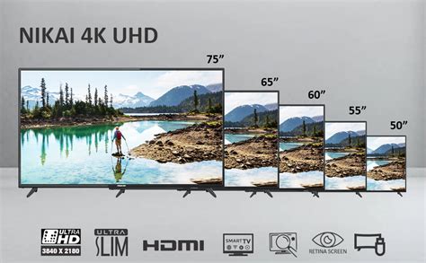 Nikai Uhd5510sled 55 Inch 4k Smart Led Tv Black Pack Of 1 Price In Uae Amazon Uae Kanbkam