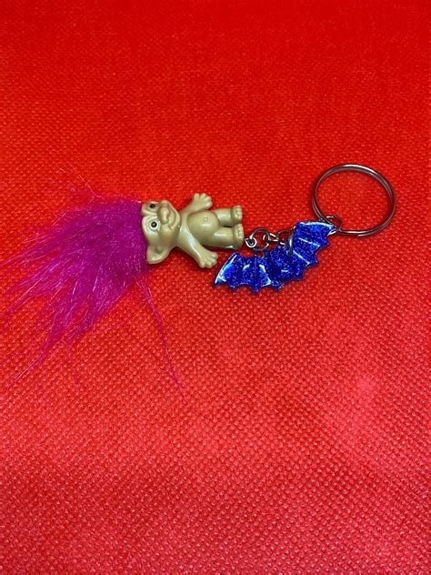 Troll Doll Keychain Etsy