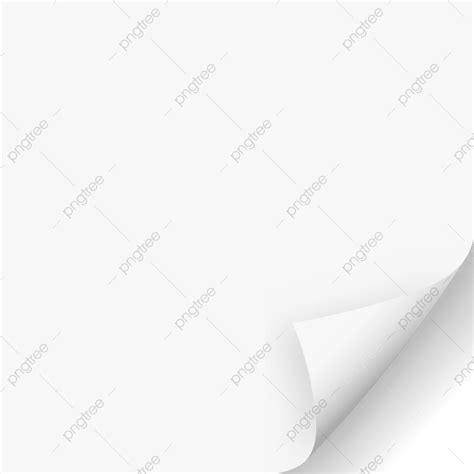 Page Curl Vector Hd Images White Page Curl Vector Ilustration Page