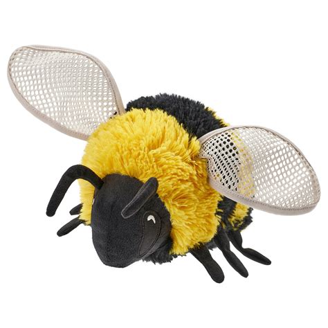 SKOGSDUVA soft toy, bumble bee/black yellow, 8 ¼" - IKEA