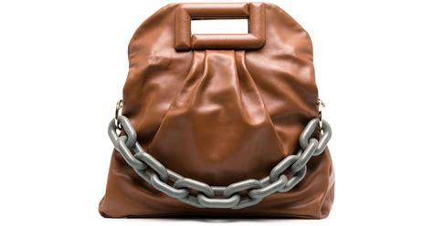 Lancel Leather Cocoon Tote Bag In Brown Lyst