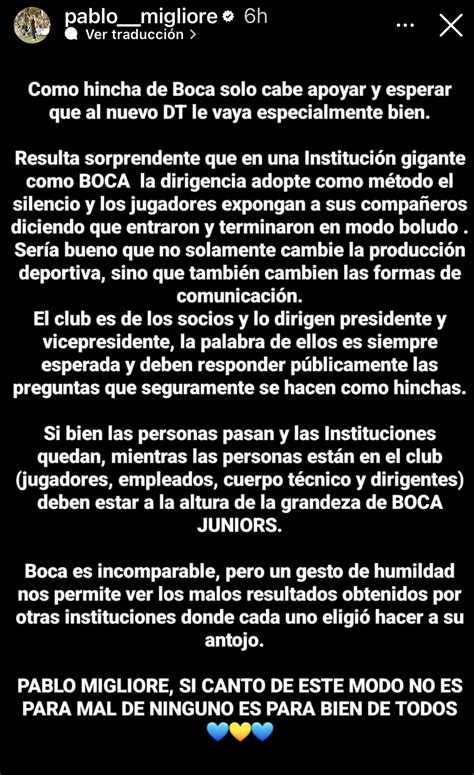 La Encendida Frase De Pablo Migliore Contra Javier García Por Sus Dichos Tras La Derrota De Boca