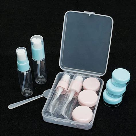 Set Refillable Bottles Makeup Spray Bottle Portable Travel Face Cream