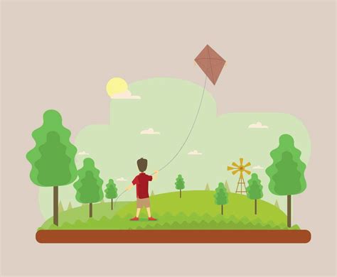 Free Flying Kite Illustration Vector Art And Graphics